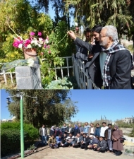 في ذكرى استشهاده.. رفاق جار الله عمر ينثرون الورد على قبره.