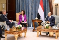 العليمي يناقش مع المبعوث الاممي مستجدات لقاءاته الاخيرة لانهاء الازمة اليمنية واحلال السلام