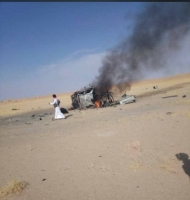 مقتل فتاة وإصابة شقيقتها ووالدها بانفجار لغم حوثي شمالي الجوف