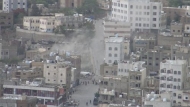 صورة ارشيفية  من معارك الجبهة الشرقية بتعز