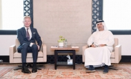 المبعوث الأممي مع أنور قرقاش